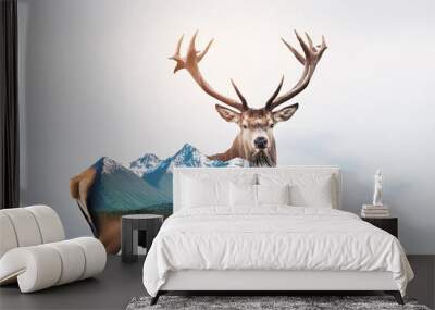 deer in the woods Wall mural